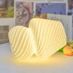 SmallStripedGlassBabyMushroomLamp