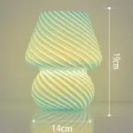SmallStripedGlassBabyMushroomLamp