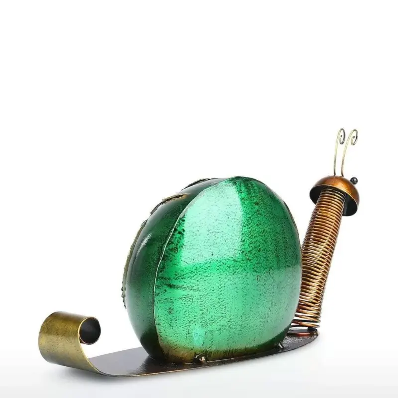 Snail Garden Ornament Fun Whimsical Cartoon Design