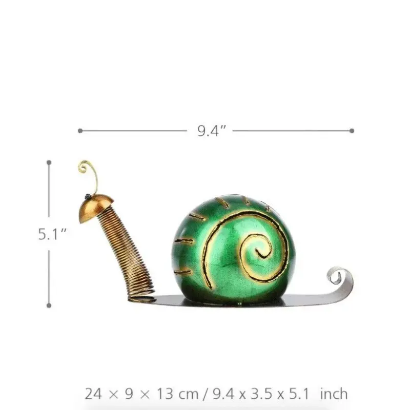 Snail Garden Ornament Fun Whimsical Cartoon Design