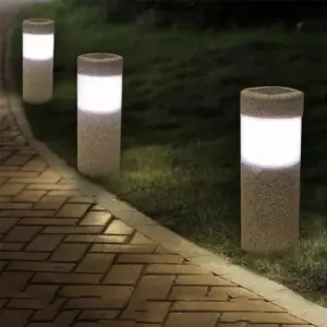 StoneGlow – Stone Column Lamp for Stylish Outdoor Lighting