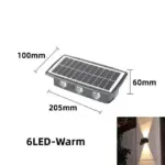 Solar-LED-Wall-Light-Outdoor-Waterproof-Garden-Lights-Wall-Washer-Villa-Exterior-Wall-Lamp-Terrace-Strong Solar LED Wall Light Outdoor Waterproof Garden Lights Wall Washer Villa Exterior Wall Lamp Terrace Strong