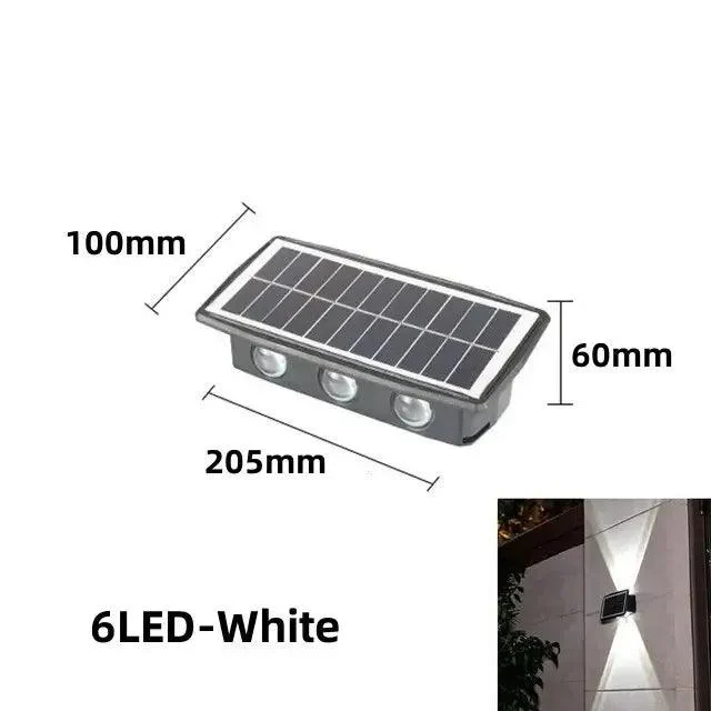 Solar Led Wall Light Outdoor Waterproof Garden Lights Wall Washer Villa Exterior Wall Lamp Terrace Strong 555ddd32 B2c0 49ad Bfcf 040bfd3d95cc