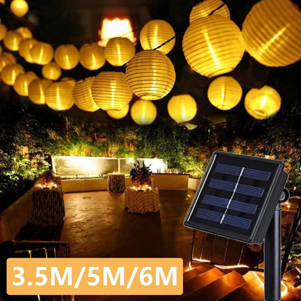 Solar Lantern String Lights Paper Lantern Solar Garland Light Outdoor Christmas Garden Backyard Balcony Lantern Ball 0cd54aa2 4075 46a6 9894 A437a6887913