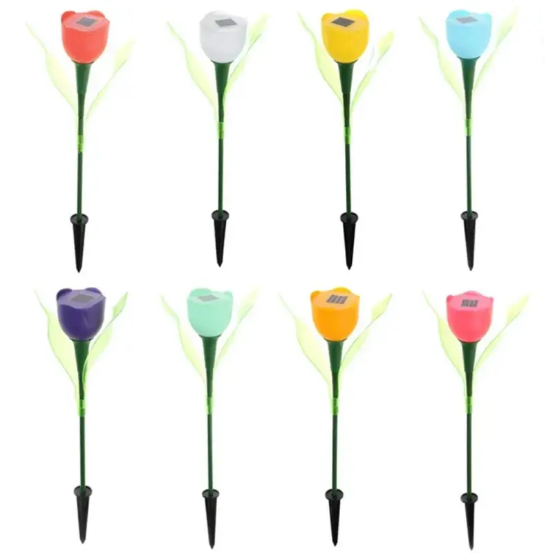 Solar Light Outdoor Zonne energie Led Tulip Bloem Lichten Tuin Yard Path Way Kleur Lamp Gazon 483cf294 3567 4ef1 93c3 ea111c7224b5