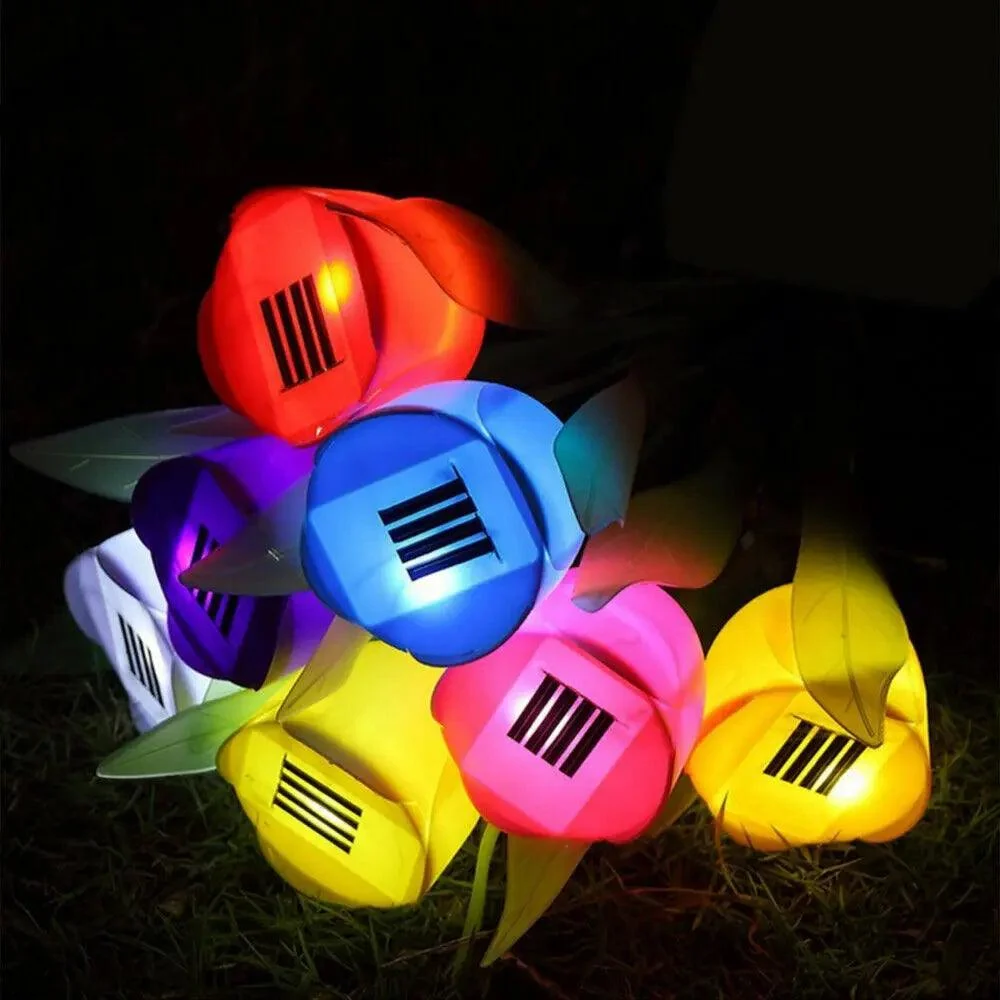 Solar Light Outdoor Zonne Energie Led Tulip Bloem Lichten Tuin Yard Path Way Kleur Lamp Gazon F19e8596 Aa68 48ec 9526 7e5ee26228af