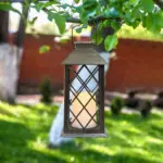 Solar Powered Lamp Retro Lantern Candle Twinkle Light Waterproof Outdoor Solar Light Hanging Garden Decorarion Outdoor