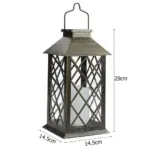Solar Powered Lamp Retro Lantern Candle Twinkle Light Waterproof Outdoor Solar Light Hanging Garden Decorarion Outdoor cb1a236b 7a5a 49ed bf01 e14dba3a09e1