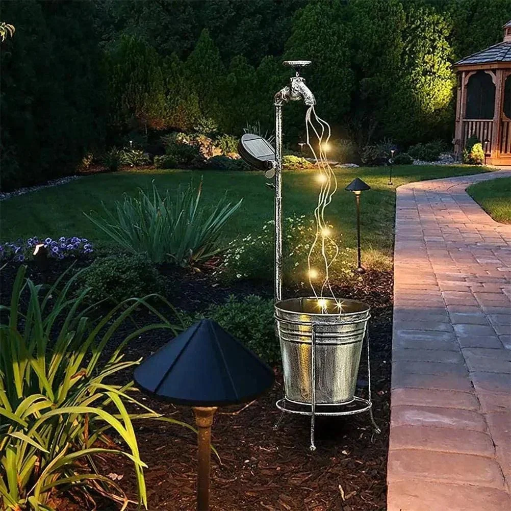 Solar Watering Tap Lights Led Iron Planter Lantern Waterproof Yard Outdoor Garden Decoration Outdoor Landscape Stopcock 70390e18 539d 4cfc A59e 236ec41adec4