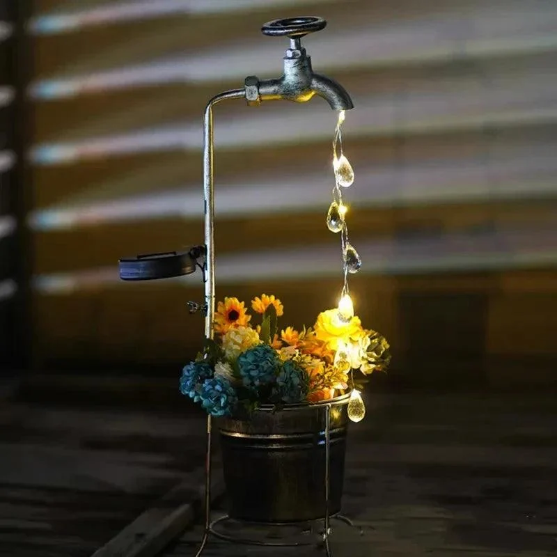 Solar Watering Tap Lights Led Iron Planter Lantern Waterproof Yard Outdoor Garden Decoration Outdoor Landscape Stopcock 7a560a33 955c 4024 Acef 9430e0310332