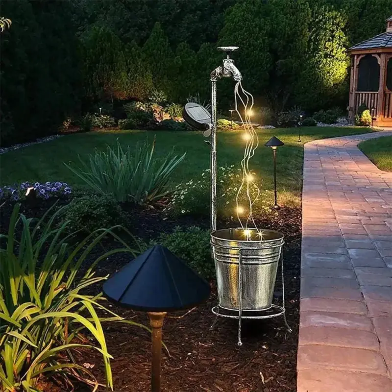 Solar Watering Tap Lights Led Iron Planter Lantern Waterproof Yard Outdoor Garden Decoration Outdoor Landscape Stopcock fba928c7 f42a 4821 af09 5c7aeac77fc2