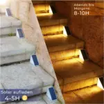 SolarStepLights SolarbetriebeneTreppenleuchtenfurAussenbereiche xlumina4