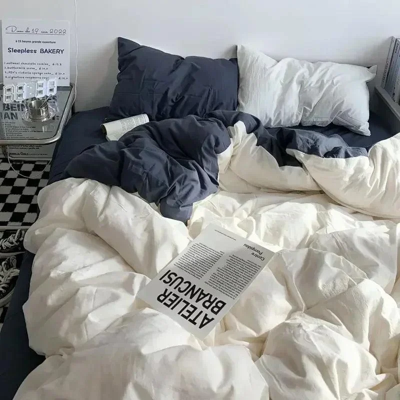 Solid Color Double Couple Duvet Cover Double Sided Nordic Simplicity Queen Size Quilt Cover Comfort 200x230 9cd74b15 F89d 4948 A4a7 9e9170327154