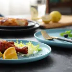 Solid color Ceramic platter Dinner plate flat plate dish for Tableware Dinner plate dessert plate salad