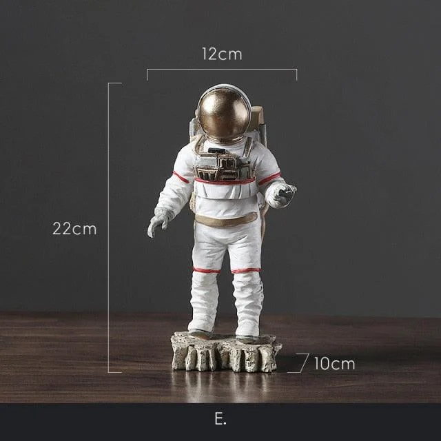 Space Bulldog Astronaut Figurines - Homeko