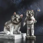SpaceBulldogAstronautFigurines Homeko4