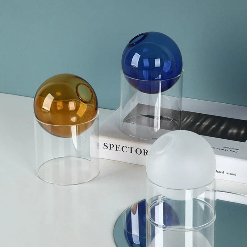 Spherical Glass Vase - Homeko