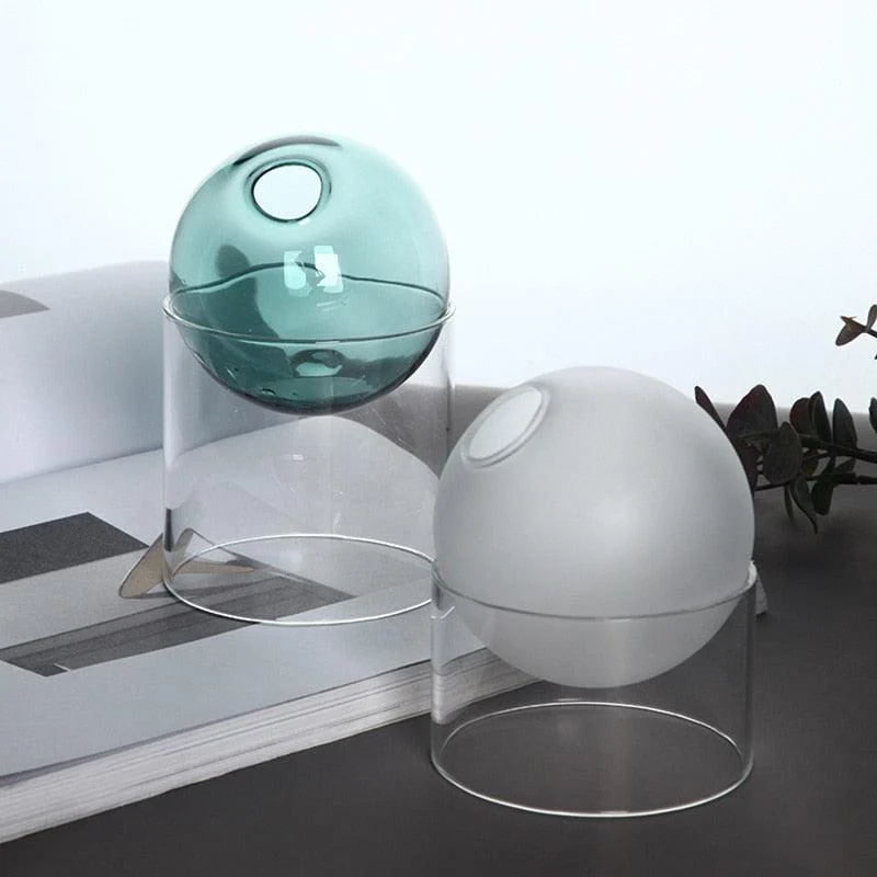 Spherical Glass Vase - Homeko