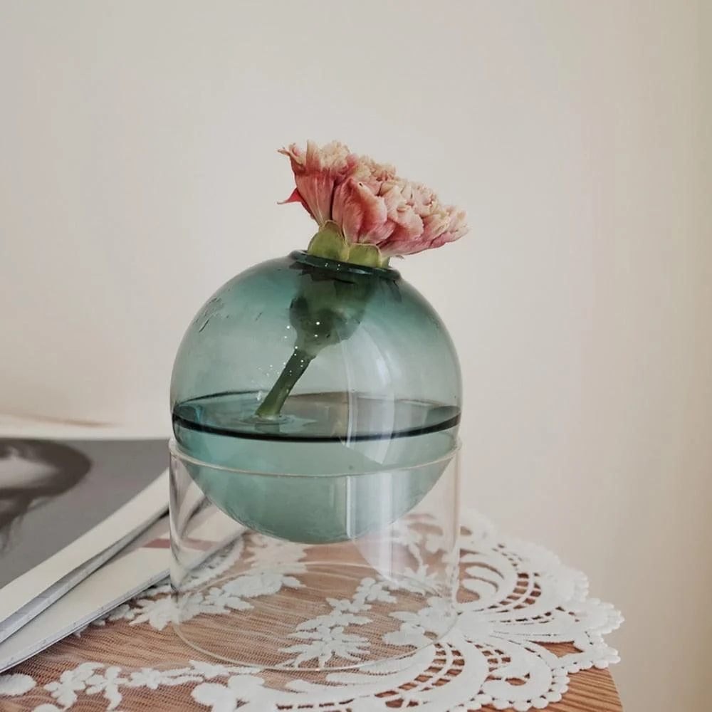 Spherical Glass Vase - Homeko