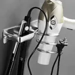 Spiral Wall Mounted Hair Dryer Storage Organizer Rack Holder Hanger Using in Bathroom Salon Stylist Tool