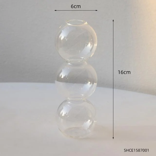 Stacked Sphere Glass Vase - Homeko