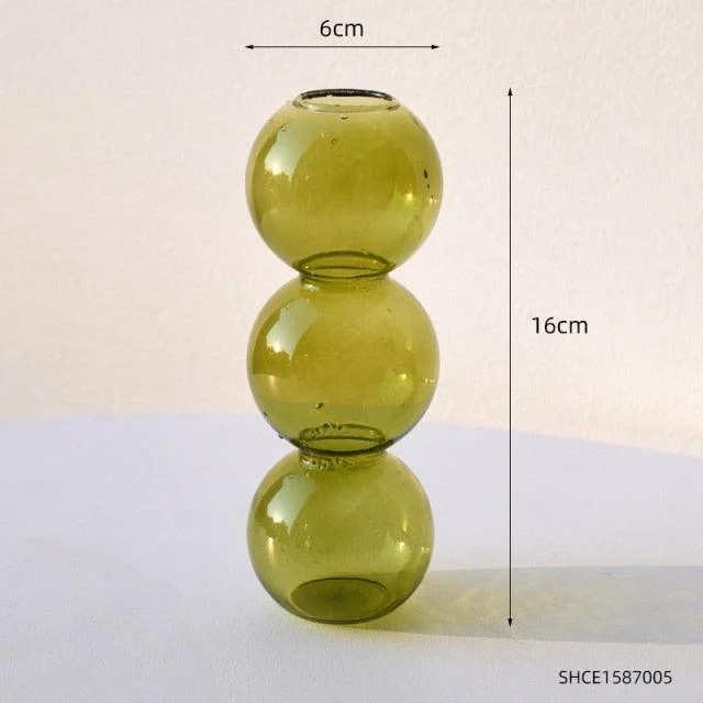 Stacked Sphere Glass Vase - Homeko