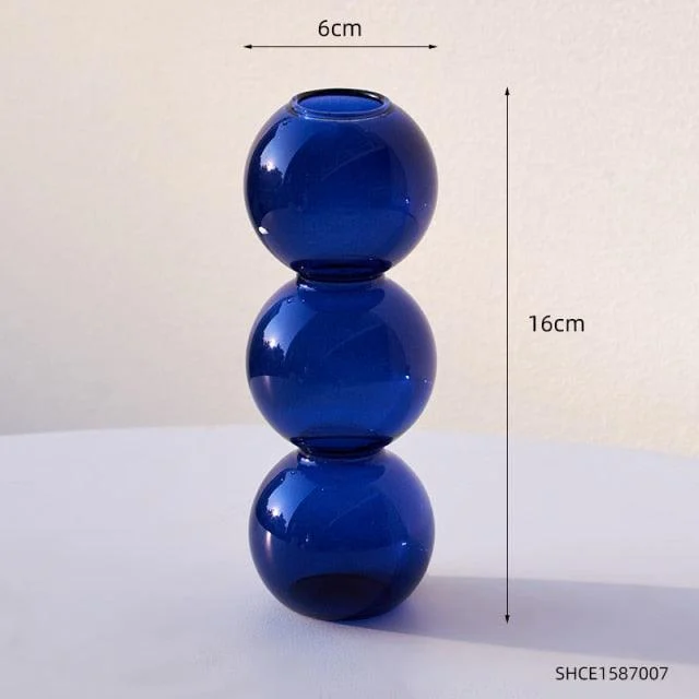 Stacked Sphere Glass Vase - Homeko