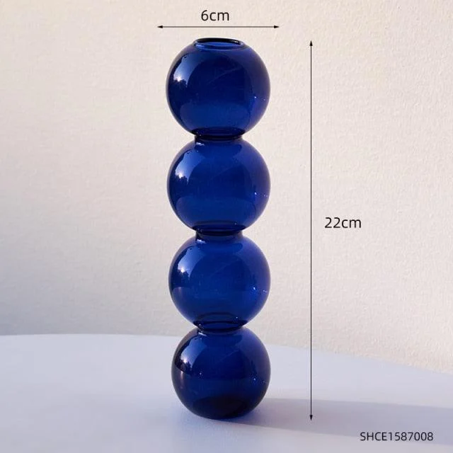 Stacked Sphere Glass Vase - Homeko