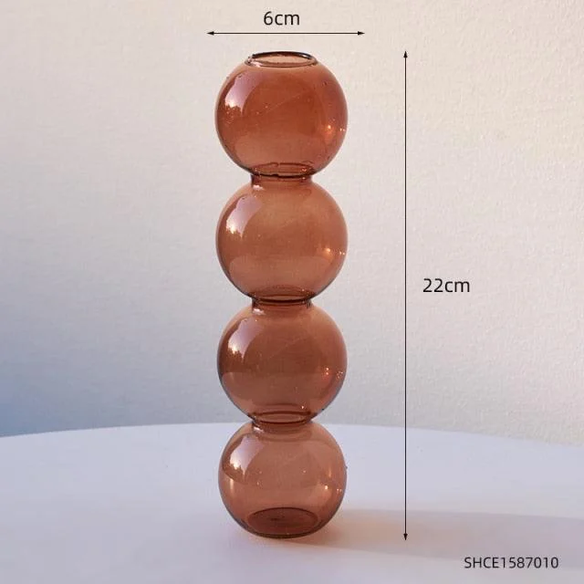 Stacked Sphere Glass Vase - Homeko