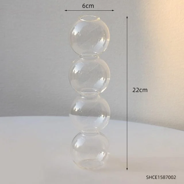 Stacked Sphere Glass Vase - Homeko