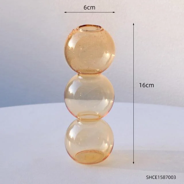 Stacked Sphere Glass Vase - Homeko