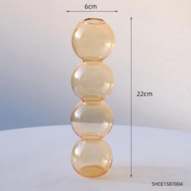 Stacked Sphere Glass Vase - Homeko