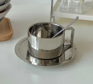 Stainless Steel 3-Piece Afternoon Tea Set