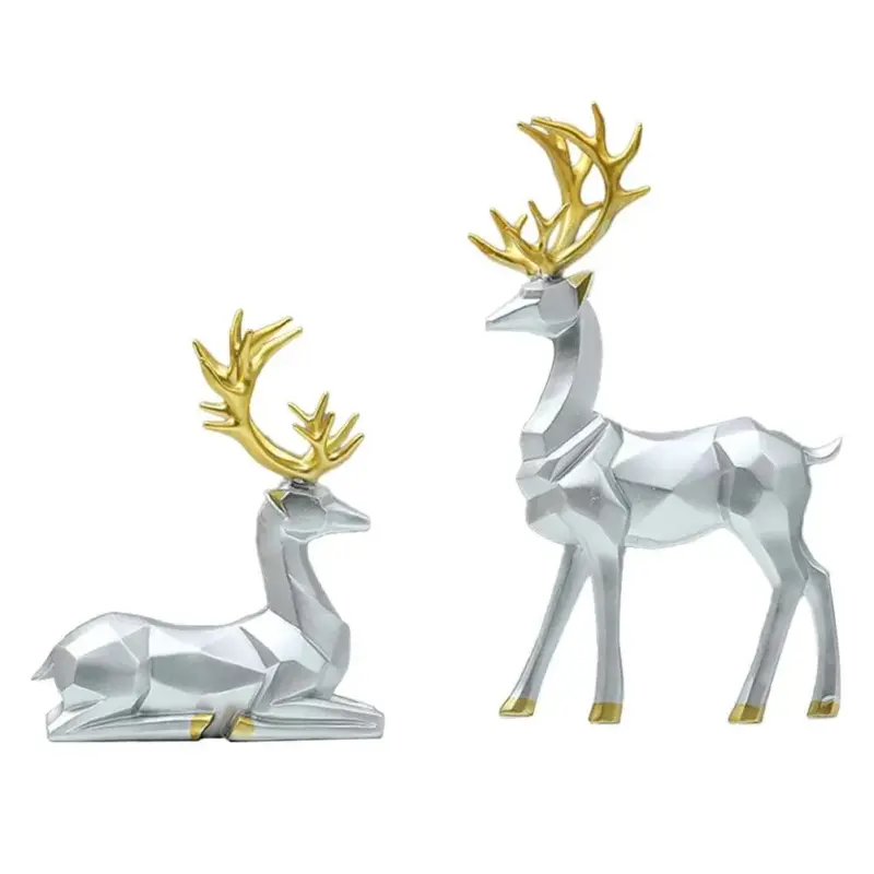 StandingReindeerGeometricSculpture Homeko7