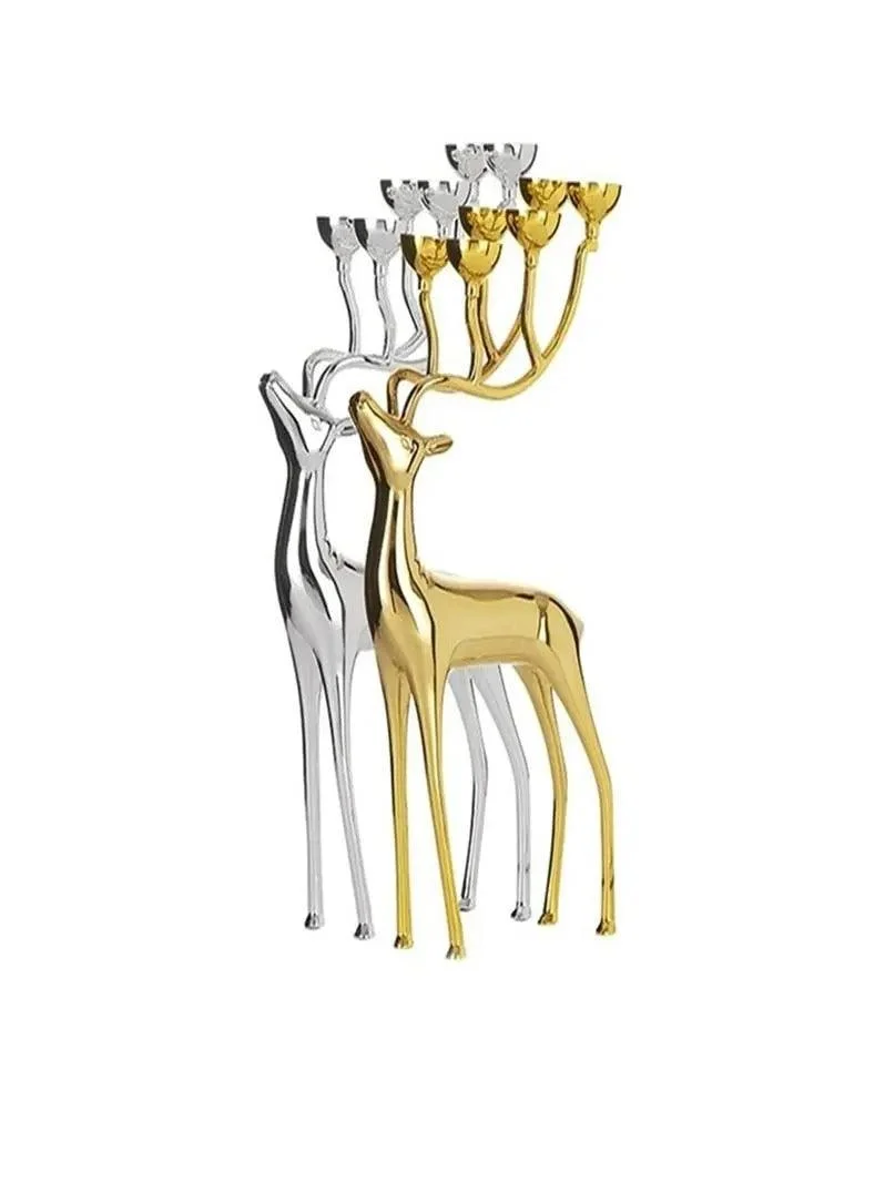 Starry Reindeer Candle Holder - ISTANBULLU LTD