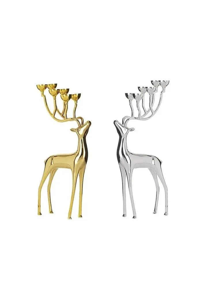 Starry Reindeer Candle Holder - ISTANBULLU LTD