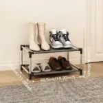 Stijlvolle Schoenenrek Metalen Eenvoudige Schoenenrek Organizer Standhouder Ruimtebesparende Zwarte Schoenenplank Voor Woonkamer.jpg 640x640 22214acd fbcb 4d00 97da 2730d27bcdd9