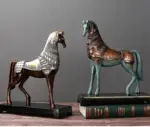 StrongHorseStatueGlazedCeramicsWarhorseRetroSculpturesandStatuesDecorationsGift Homeko6