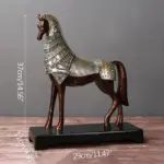 StrongHorseStatueGlazedCeramicsWarhorseRetroSculpturesandStatuesDecorationsGift Homeko7