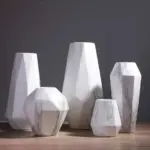 Stunning Marble Geometric Flower Vase Adorn Your Space in Style