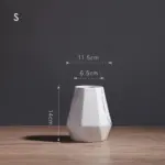 Stunning Marble Geometric Flower Vase Adorn Your Space in Style