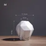 Stunning Marble Geometric Flower Vase Adorn Your Space in Style