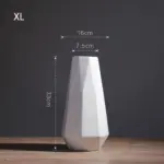 Stunning Marble Geometric Flower Vase Adorn Your Space in Style