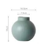 Stylish-Matt-Spherical-Ceramic-Flower-Vase-Elevate-Your-Home-Decor-0 Stylish Matt Spherical Ceramic Flower Vase Elevate Your Home Decor