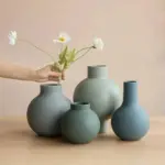 Stylish-Matt-Spherical-Ceramic-Flower-Vase-Elevate-Your-Home-Decor-4 Stylish Matt Spherical Ceramic Flower Vase Elevate Your Home Decor