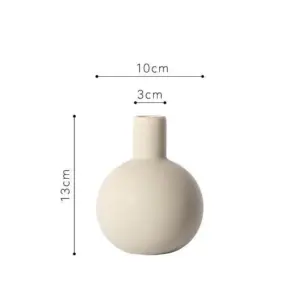 Stylish Matt Spherical Ceramic Flower Vase: Elevate Your Home Decor