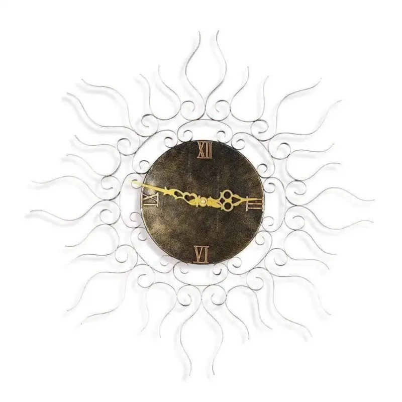 Sun shaped Retro Wall Clock Fun and Stylish Home Decor