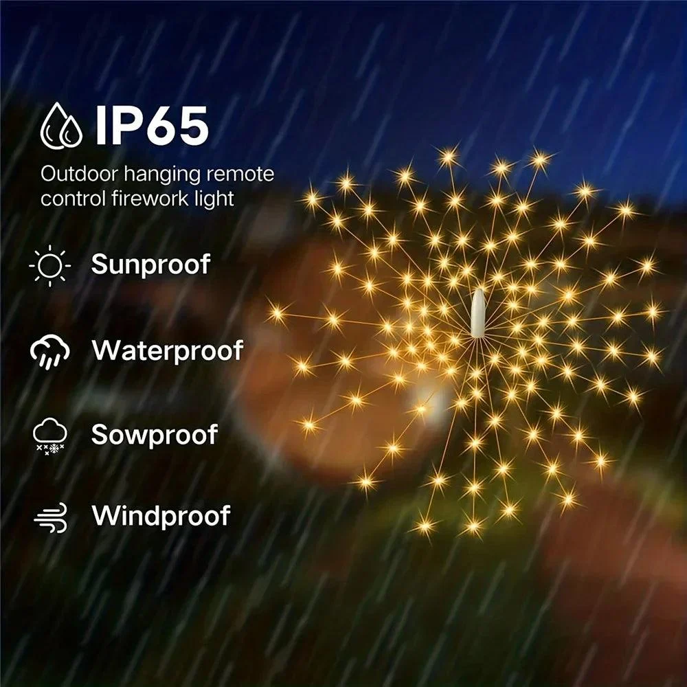 Suspended Solar Firework Light 360 480 Led Star Burst Light Outdoor Waterproof 8mode Eave Garden Tree 571a5668 7cd9 44f2 A666 2959b0fb0b1b