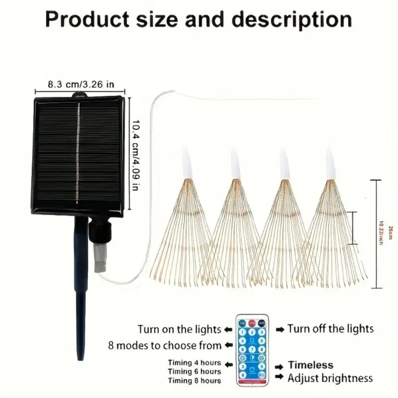 Suspended Solar Firework Light 360 480 Led Star Burst Light Outdoor Waterproof 8Mode Eave Garden Tree c6905634 4514 4618 9a6c efb686822901