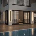 Svelte RGB Outdoor IP65 Minimalistische Lineare Wandleuchte LED Atmospharenbeleuchtung fur Innen und Aussenbereiche